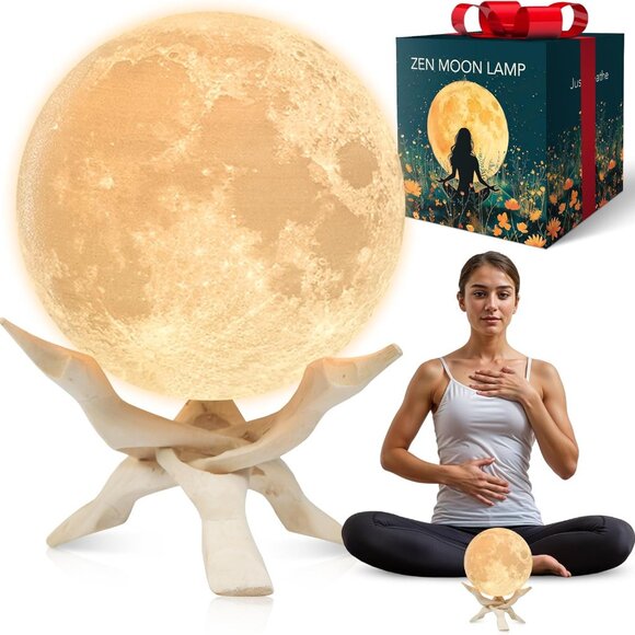 Zen Moon Lamp - Visual Meditation Light for Relaxation and Mindfulness - Guided - Picture 1 of 6